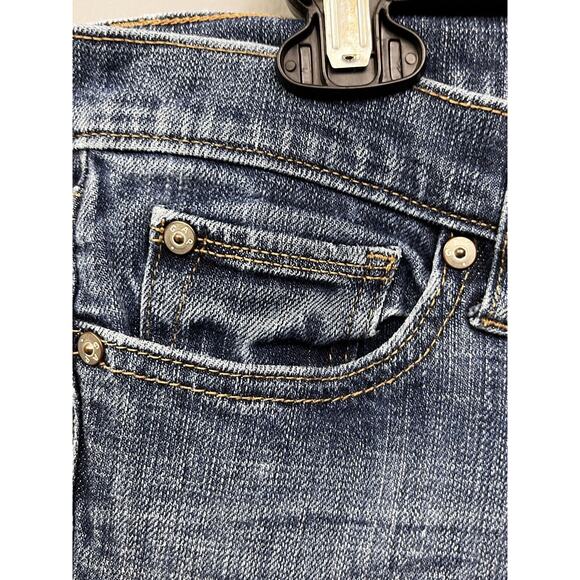 Gap Jeans Womens 2/26 Blue‎ Low Rise Long And Lean Boot Cut Dark Wash Denim - Picture 6 of 7